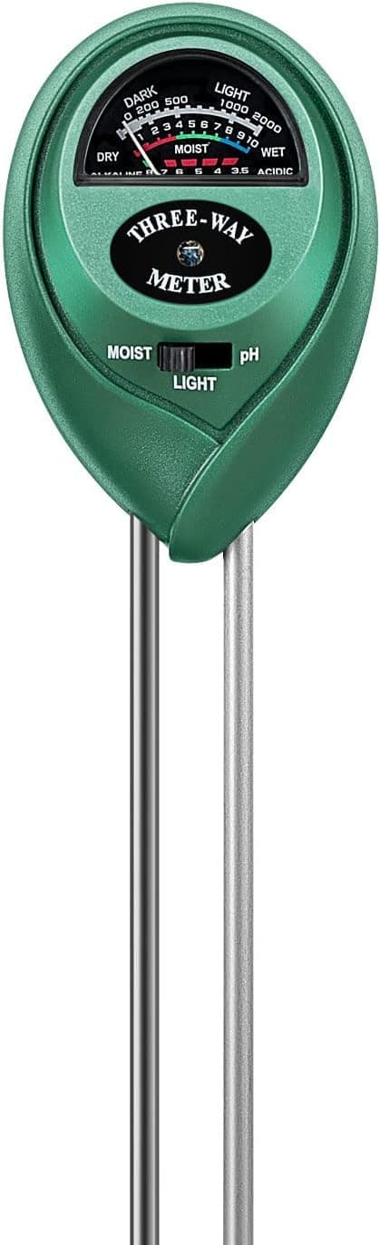 VIVOSUN 3-in-1 Soil pH & Moisture Meter