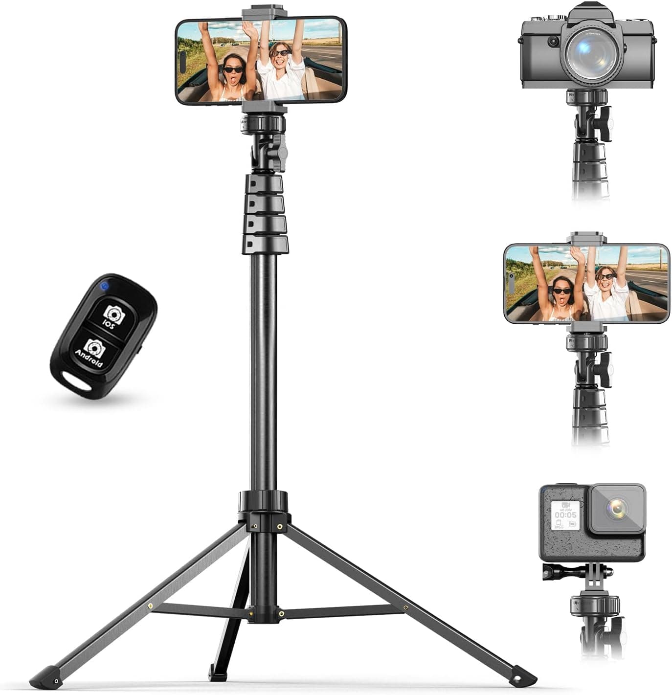 UBeesize 67" Phone Tripod & Selfie Stick
