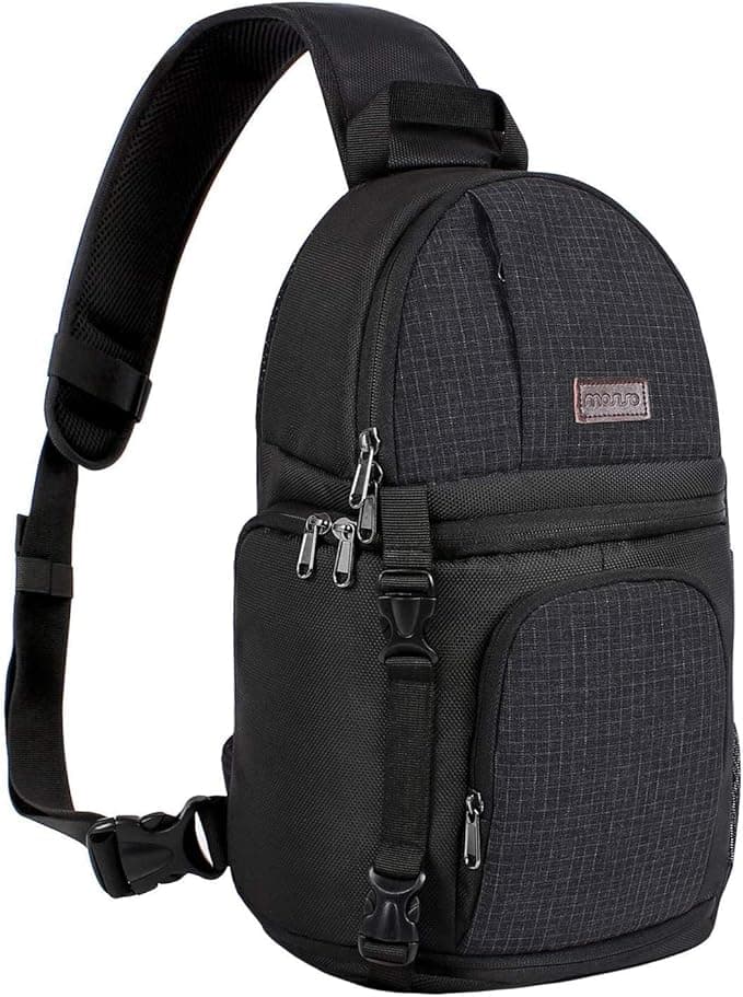 MOSISO Sling Camera Backpack with Tripod Holder
