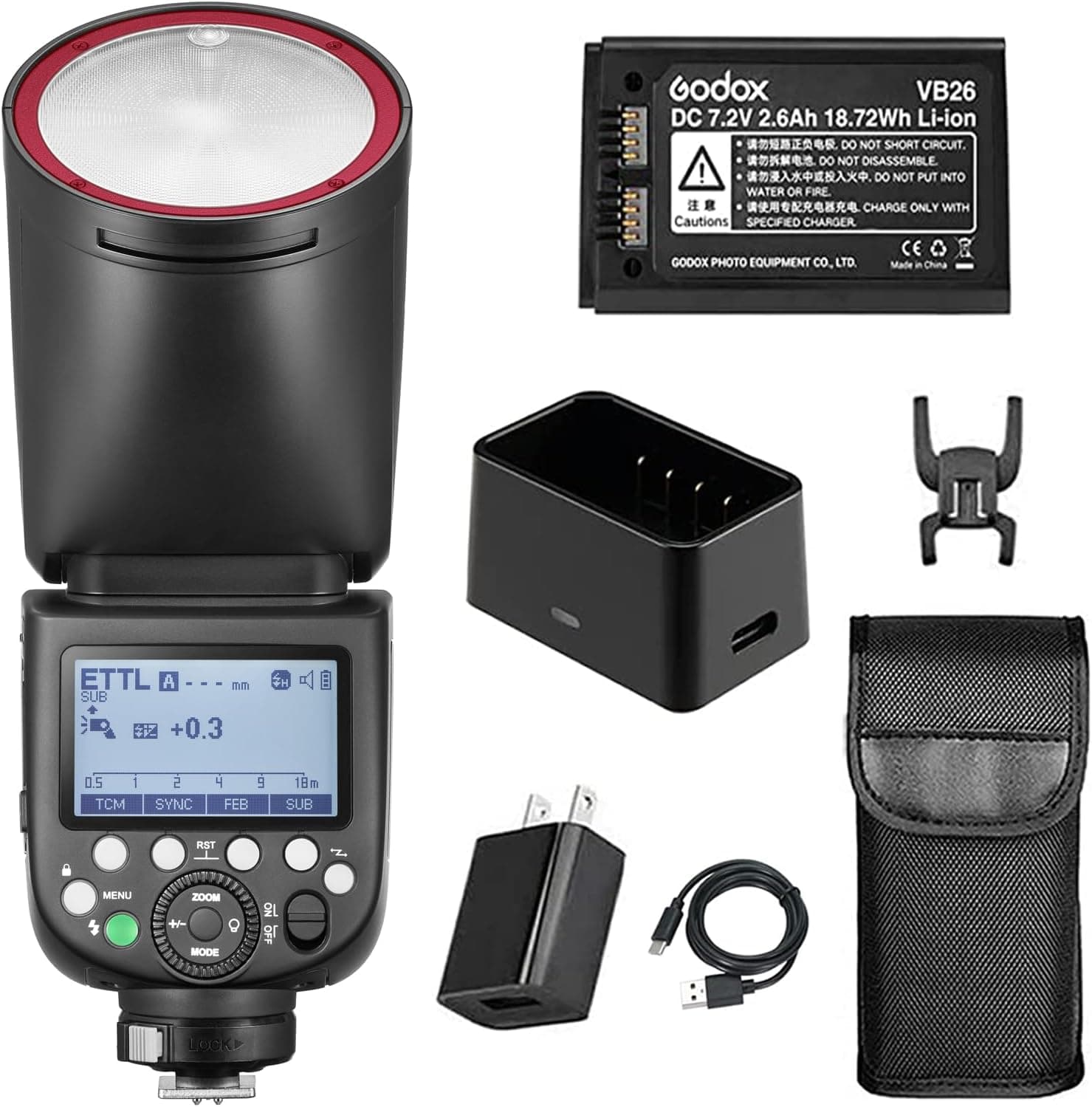 Godox V1-S TTL Round-Head Flash for Sony
