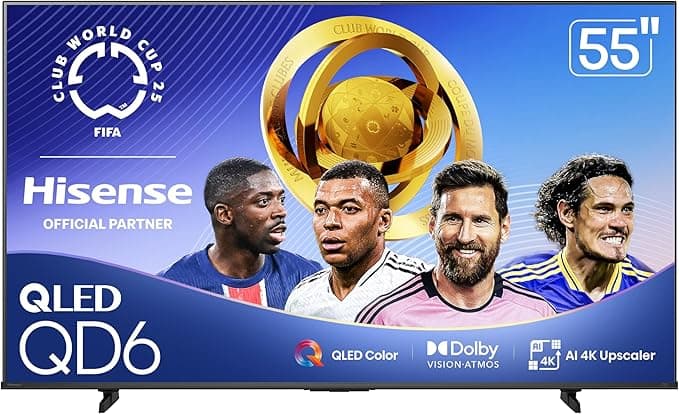 Hisense 55" Class QD6 Series QLED 4K UHD Smart Fire TV