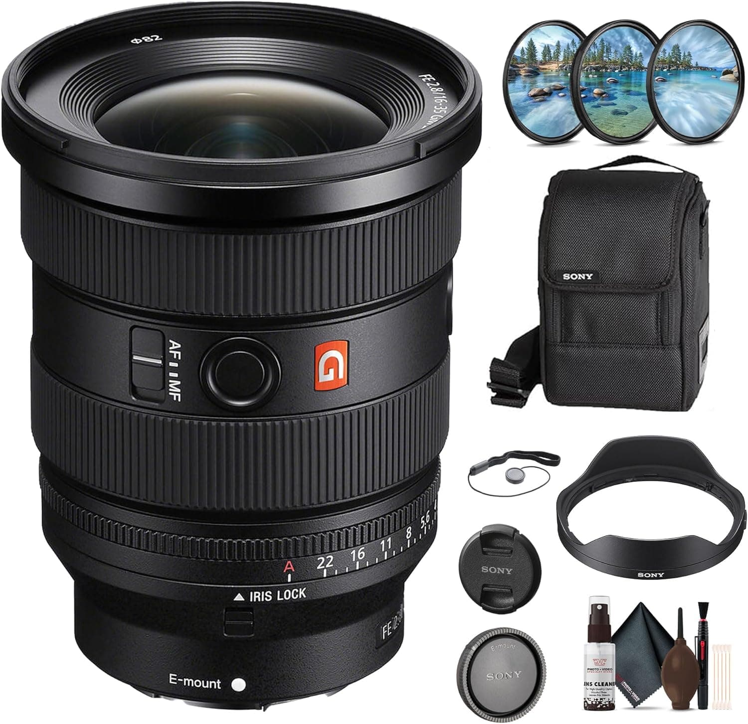 Sony FE 16-35mm f/2.8 GM II Wide-Angle Zoom Lens + Kit
